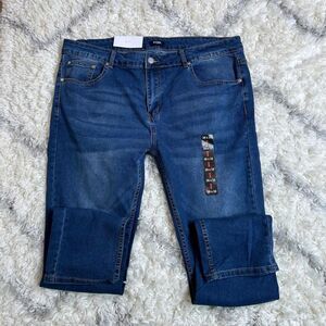 Men's Slim Fit Jeans in Deep Blue